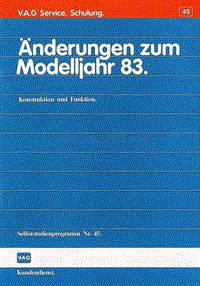 045 - Änderungen zum Modelljahr 83