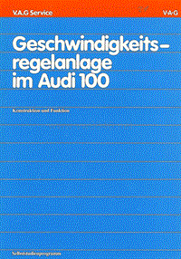 021 - Geschwindigkeitsregelanlage im Audi 100