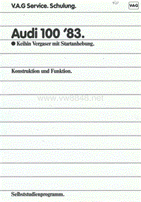 050 - Audi 100 _3 昁eihin Vergaser mit Startanhebung