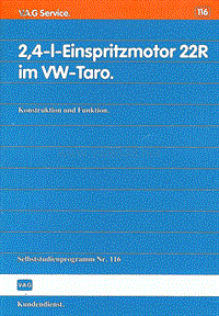 116 - 2,4-l-Einspritzmotor 22R im VW-Taro