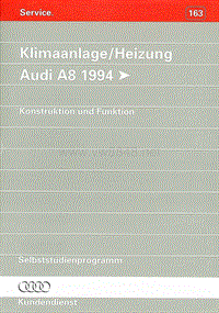 163 - Klimaanlage-Heizung Audi A8 1994