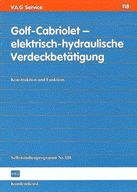 118 - Golf-Cabriolet - elektrisch-hydraulische Verdeckbetätigung