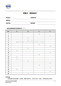 车间工具与设备中级课程-课前测试题答案