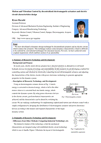 2010Motion and Vibration Control by decentralized electromagnetic actuators and electric circuit characteristics design 