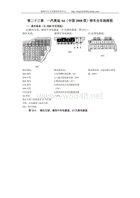 2000款奥迪A6维修手册第23章全车电气线路图1