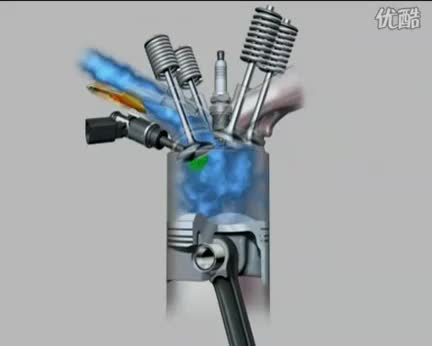 发动机直喷技术视频 TSI 汽油缸内直喷动态演示Brennraum
