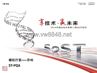 2014年第二期SoST培训PQA SoST 螺栓拧紧 异响