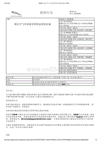 2012年捷豹XJ技术通讯 K225v8 - 增压空气冷却器导管固定扭矩松弛