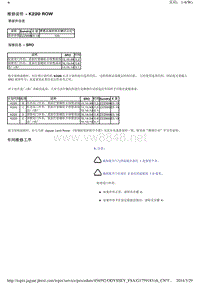 2014年捷豹XF技术通讯 K220 ROW 尾门铰链松脱 维修说明