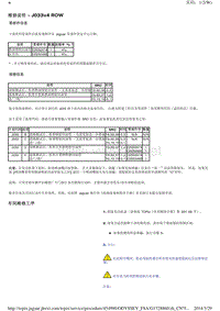 2014年捷豹XF技术通讯 J033v4 ROW 燃油泄漏 喷射回流管路接头 DW12C 维修说明