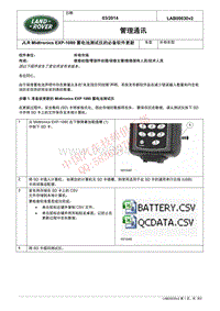 2015和2014更新技术信息公告 LAB00030v2 JLR Midtronics EXP 1080 蓄电池测试仪的必备软件更新