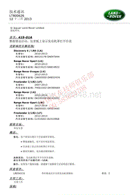 2015和2014更新技术信息公告 LTB00626 警报错误启动，仪表板上显示发动机罩打开信息 _ TOPIx