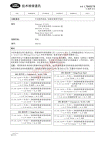 2015和2014更新技术信息公告 LTB00278 车身组件拆卸 重新安装程序变更