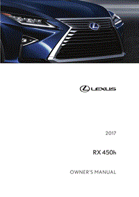 丰田雷克萨斯2017 RX450培训手册