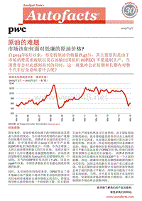 原油的难题——市场该如何面对低廉的原油价格？（2015年3月）