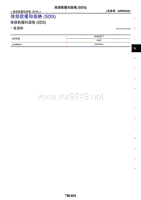 2017日产GTR(R35)维修手册 变速箱驱动桥13 维修数据和规格 (SDS)