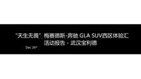 武汉宝利德-天生无畏 2015梅赛德斯-奔驰GLA SUV西区体验汇活动活动报告