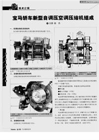 宝马轿车新型自调压空调压缩机组成