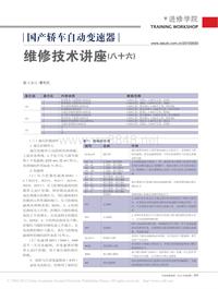 201009_国产轿车自动变速器维修技术讲座_八十六_