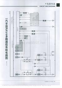 201001_一汽丰田RAV4多路通信系统电路图