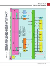 201002_2008款广本雅阁手动空调系统电路图