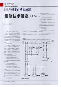 201001_国产轿车自动变速器维修技术讲座_七十八_