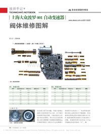 201102_上海大众波罗001自动变速器阀体维修图解