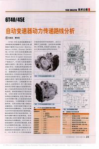 200805_6T40_45E自动变速器动力传递路线分析