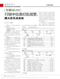 201310_奔驰ML350行驶中仪表灯乱报警_熄火后无法启动