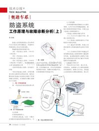 201502_奥迪车系防盗系统工作原理与故障诊断分析（上）