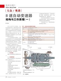 201501_大众-奥迪8速自动变速器结构与工作原理（一）