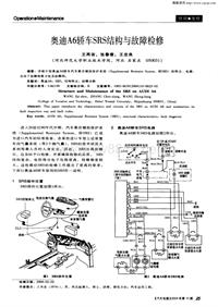 汽车电器200410_奥迪a6轿车srs结构与故障检修