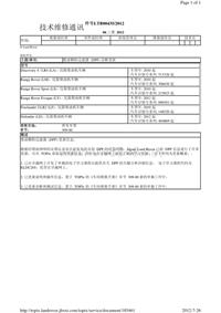 2011年路虎技术通报_LTB00435 - 柴油颗粒过滤器 (DPF) 诊断更新