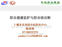 环境安全职业健康管理体系内审员培训_职业健康监护与职业病诊断订课件