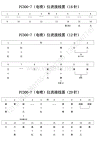 挖掘机针脚定义_PC300－7电喷接线图