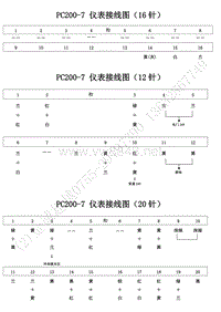 挖掘机针脚定义_PC200－7接线图