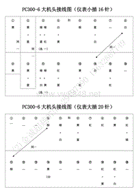 挖掘机针脚定义_PC300-6大机头接线图