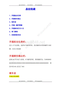 刷隐藏教程_晶锐 刷隐藏功能教程