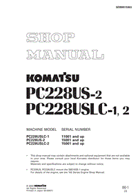 小松PC228US-2 USLC-1,2装修手册(整理)