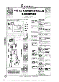 卡特320系列挖掘机比例减压阀电路故障的诊断