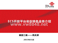 ECS开放平台省份特色业务介绍-冯天洋