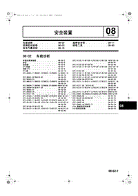 马自达CX5维修手册_1A23-1C-12C(08-02)安全装置