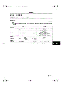 马自达CX5维修手册_1A23-1C-12C(07-50)HVAC 技术数据