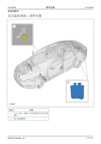 福特Mondeo电路图 CD345_413-09-8 警告设备 盲点信息