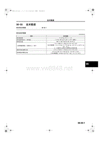 马自达CX5维修手册_1A23-1C-12C(06-50)转向系技术数据