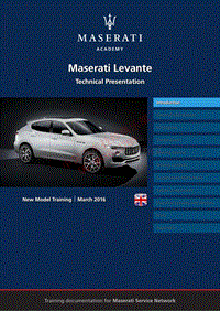 2016年玛莎拉蒂M161技术介绍Training Manual Levante Ed.