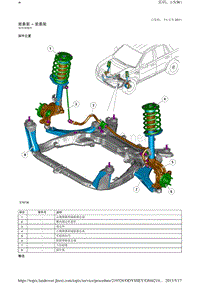 2010-路虎神行者二L359维修手册_前悬架 - 前悬架