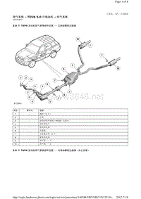 2010-路虎揽胜运动版Sport L320维修手册_排气系统 - TDV6 3.0 升柴油机 - 排气系统