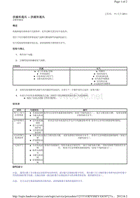 2009路虎发现三Discovery3 L319车型维修手册_供暖和通风 - 供暖和通风诊断和测试