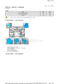 2013-2011年路虎胜运动版L320维修手册_保养计划 - 保养计划 - 汽油发动机